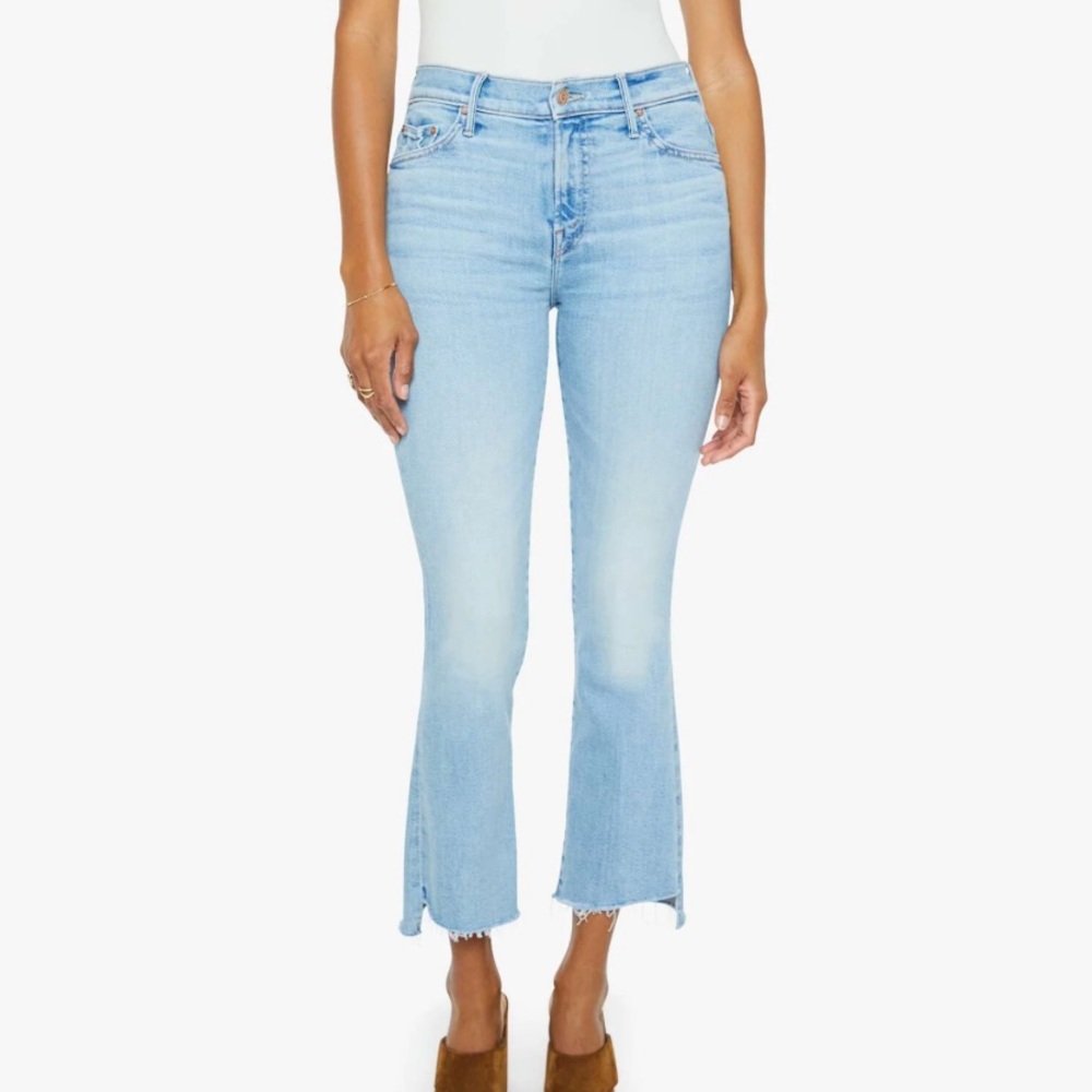 Mother Insider Crop Step Fray